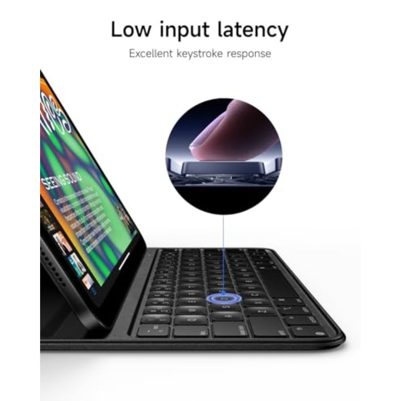 Keyboard Case 10th Generation/iPad 11th Generation 11 inch A16 2025 Smart Folio, Ultra Slim, Magnetic Charging, Adjustable Angle - Image 5