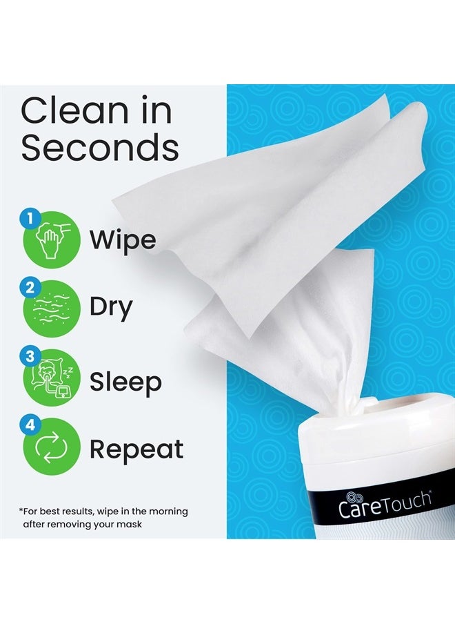 Care Touch - CareTouch Cleaning Wipes - CPAP Cleaning Wipes - Unscented - CPAP Cleaner - 3 Packs of 70 Unscented CPAP Mask Cleaning Wipes - 210 Total of CPAP Mask Wipes - Image 1