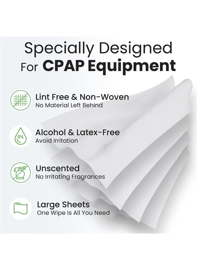 Care Touch - CareTouch Cleaning Wipes - CPAP Cleaning Wipes - Unscented - CPAP Cleaner - 3 Packs of 70 Unscented CPAP Mask Cleaning Wipes - 210 Total of CPAP Mask Wipes - Image 1