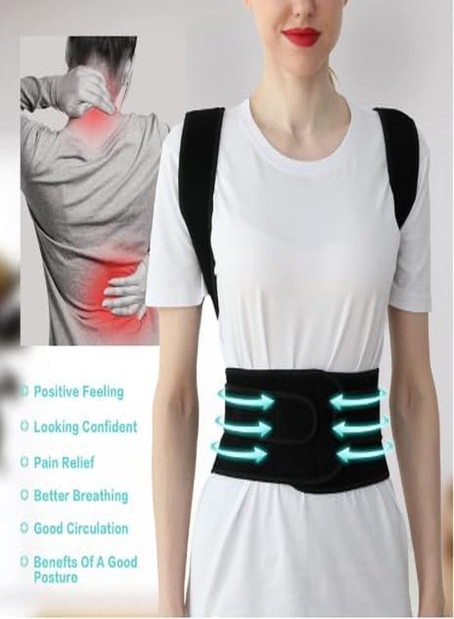 MYLOFIT مصحح وضعية الجسم MYLOFIT مقاس حر للرجال والنساء، حزام دعم الظهر، حزام دعم الظهر والكتفين، حزام لتخفيف آلام الظهر (مقاس عالمي) (حزام معدني) (مصحح وضعية الجسم) - Image 4