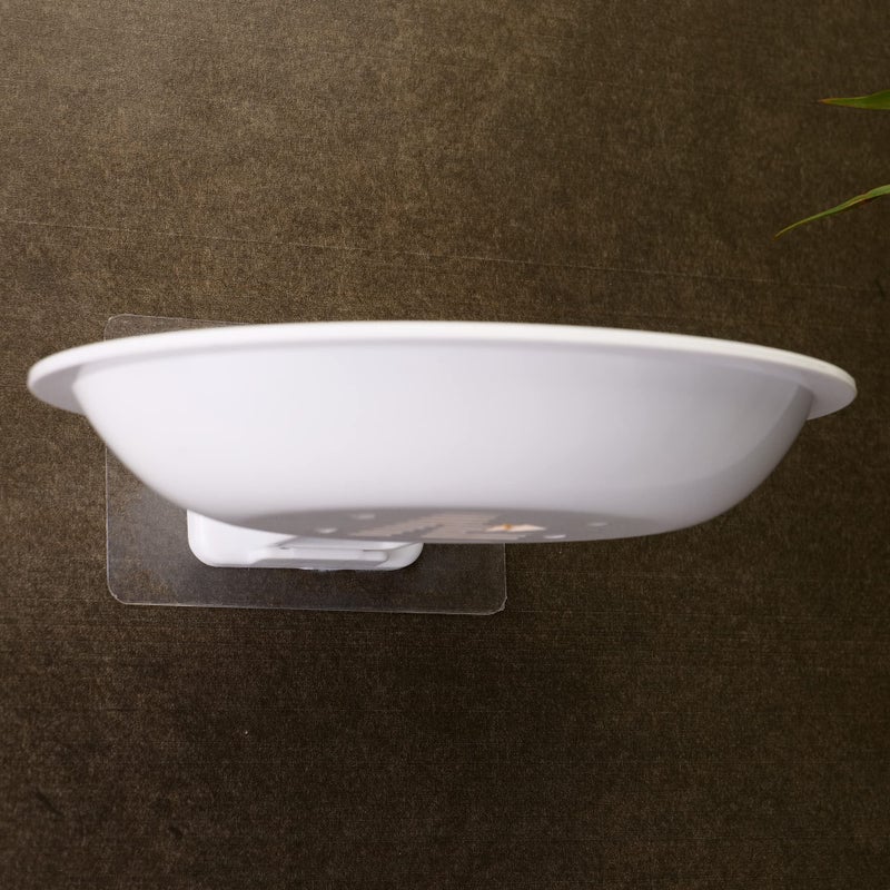 SF - Stick Fast Stick Fast Self-Adhesive Soap Dish Holder with 3M Sticker Tape for Wall Mount, Kitchen & Bathroom Storage Organiser No Hook, No Drill (White) - Image 2
