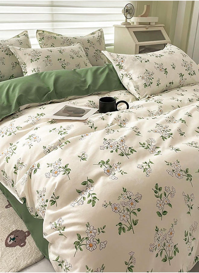 Sharpdo - 4-Piece Bedding Set which includes 1 Quilt Cover 1 Sheet 2 Pillowcase 220*240cm - Image 1