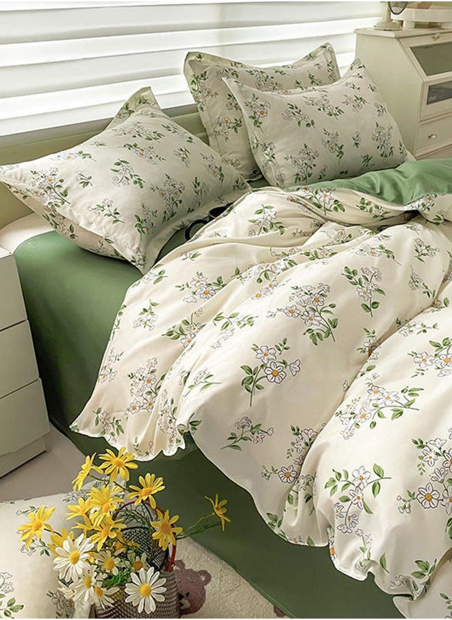 Sharpdo - 4-Piece Bedding Set which includes 1 Quilt Cover 1 Sheet 2 Pillowcase 220*240cm - Image 1