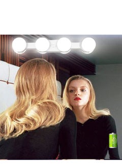 Cool Baby COOLBABY LED Portable Rechargeable LED Vanity Mirror Light with 4 LED Bulbs for Bathroom Dressing Room Vanity  - Image 1