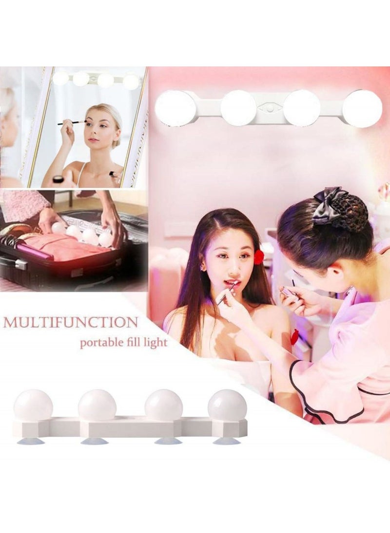 Cool Baby COOLBABY LED Portable Rechargeable LED Vanity Mirror Light with 4 LED Bulbs for Bathroom Dressing Room Vanity  - Image 5