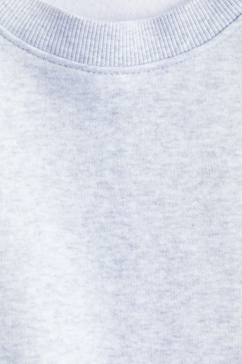 اتش اند ام سويت شيرت بقبة كرو من القطن السميك