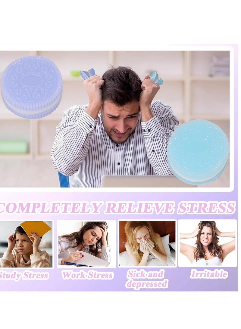 بيبي لاند لعبة بسكويت اسفنجية لتخفيف التوتر ، لعبة تخفيف الضغط، تصميم ساندويتش واقعي للقلق والاسترخاء، ملحق مكتب مثالي ولعبة فيدجيت ممتعة للبالغين - Image 4