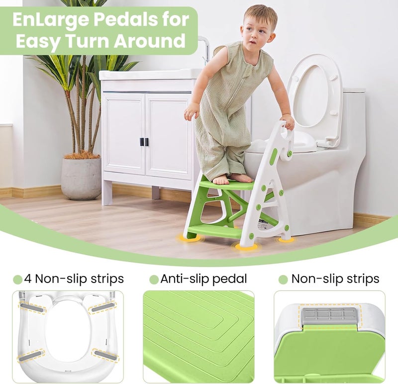 PRIMLECT Potty Training Toilet Seat with Step Stool Ladder - Image 4