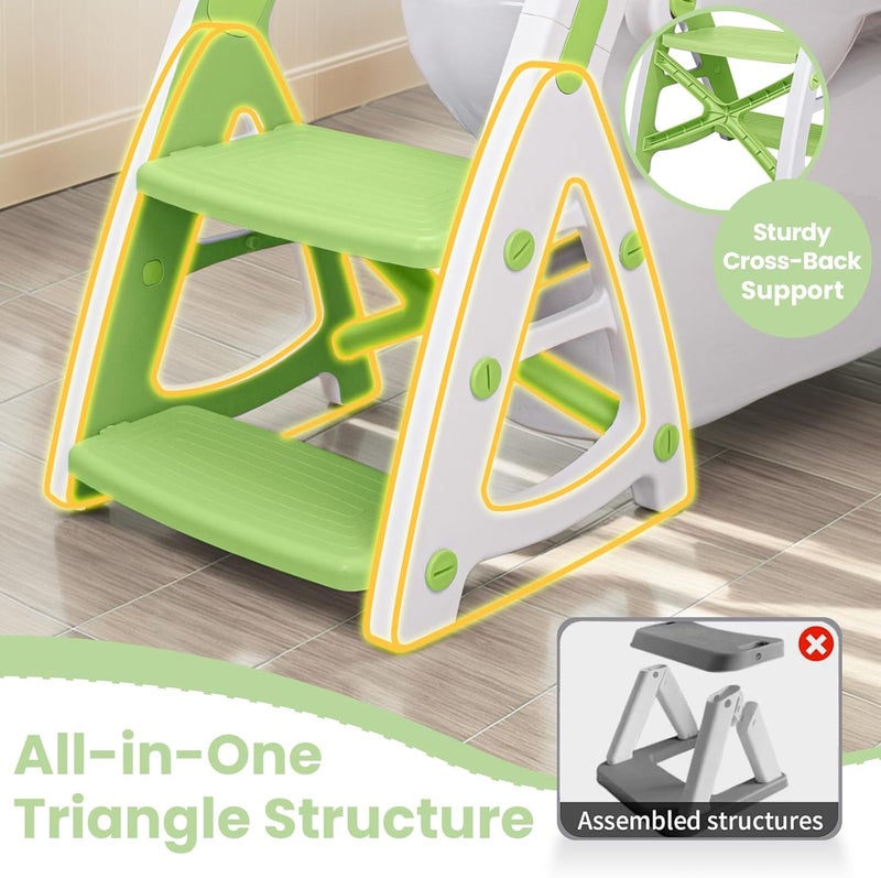 PRIMLECT Potty Training Toilet Seat with Step Stool Ladder - Image 2