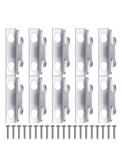 Curtain Rod Bracket Curtain Hooks, Accessories Spreader Wall Bracket Hooks Adjustable Curtain Rod Sets with Screws Support Hanger for Home Kitchen Supplies (10 Sets), Convenient to Use