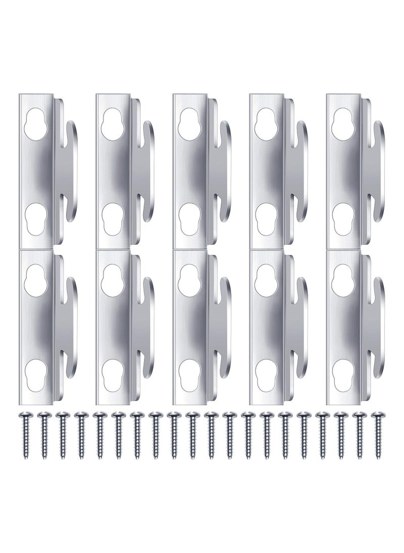 SYOSI - Curtain Rod Bracket Curtain Hooks, Accessories Spreader Wall Bracket Hooks Adjustable Curtain Rod Sets with Screws Support Hanger for Home Kitchen Supplies (10 Sets), Convenient to Use - Image 1