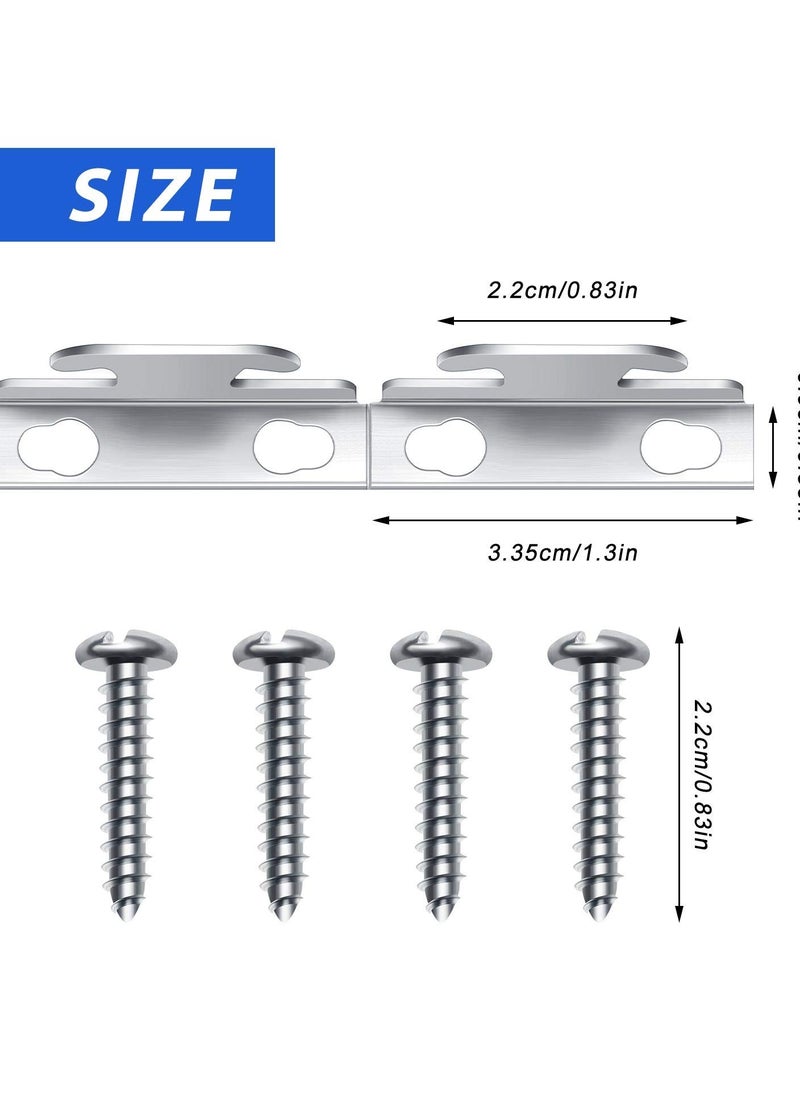 SYOSI - Curtain Rod Bracket Curtain Hooks, Accessories Spreader Wall Bracket Hooks Adjustable Curtain Rod Sets with Screws Support Hanger for Home Kitchen Supplies (10 Sets), Convenient to Use - Image 1