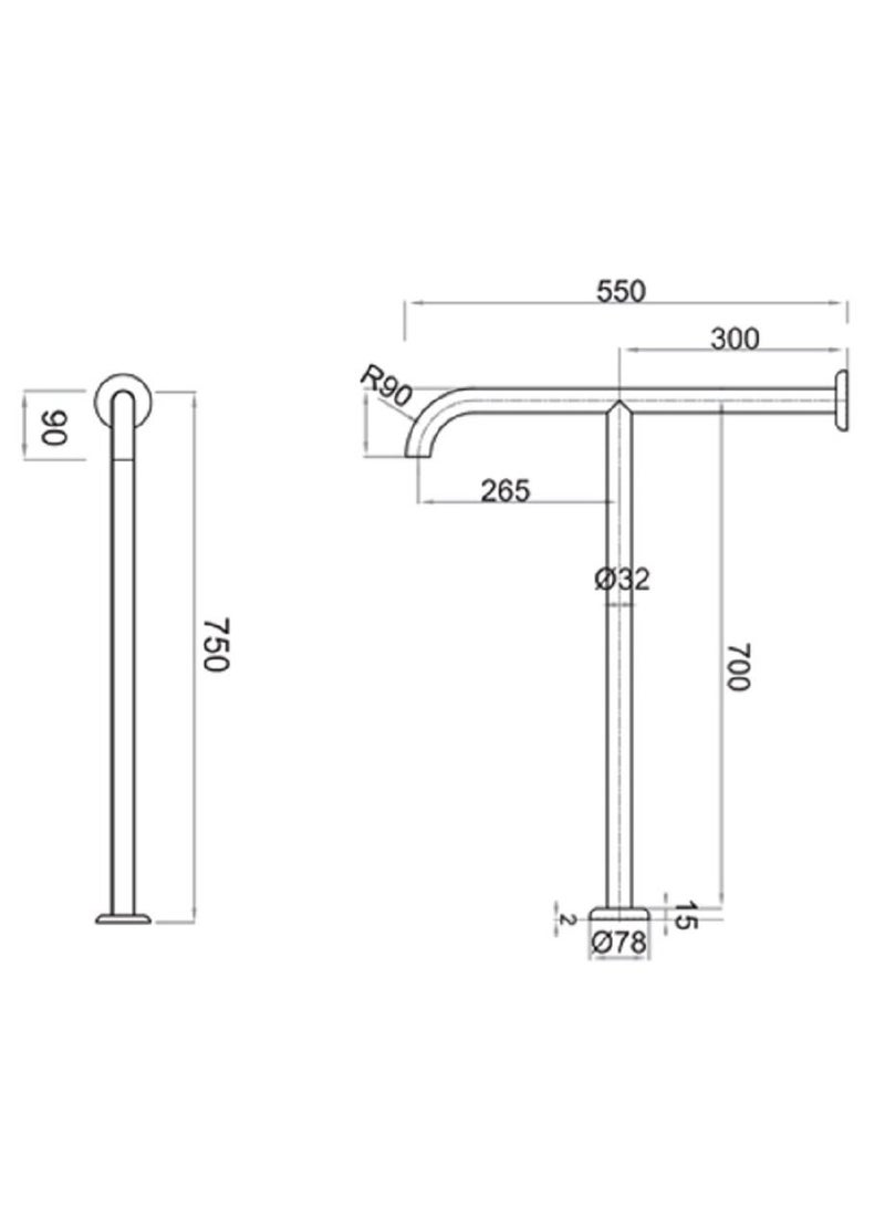 SBASE Steel Grab Bar - Image 2