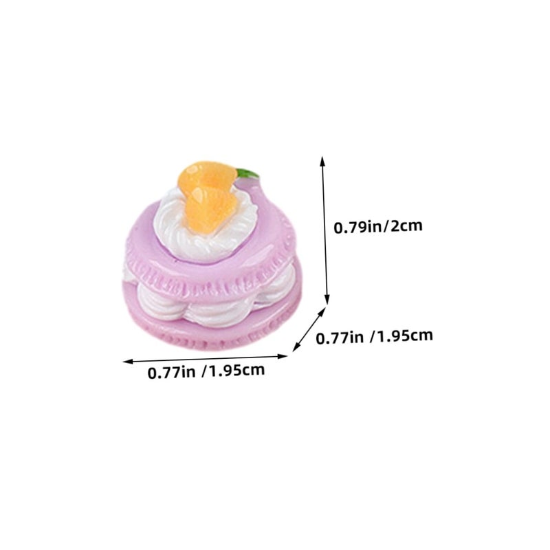 Realistic Faux Cake Simulation 18 Pcs Artificial Cake Models For Decor Photography Props - Image 3