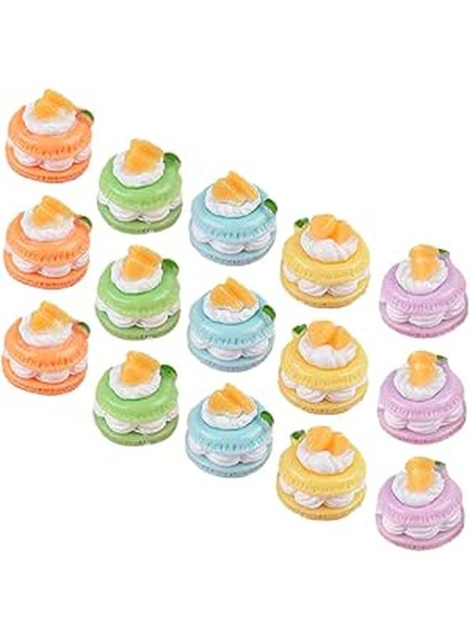 Realistic Faux Cake Simulation 18 Pcs Artificial Cake Models For Decor Photography Props - Image 1