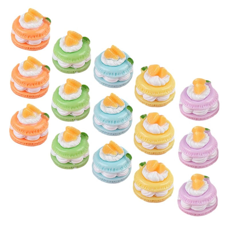 Realistic Faux Cake Simulation 18 Pcs Artificial Cake Models For Decor Photography Props - Image 2