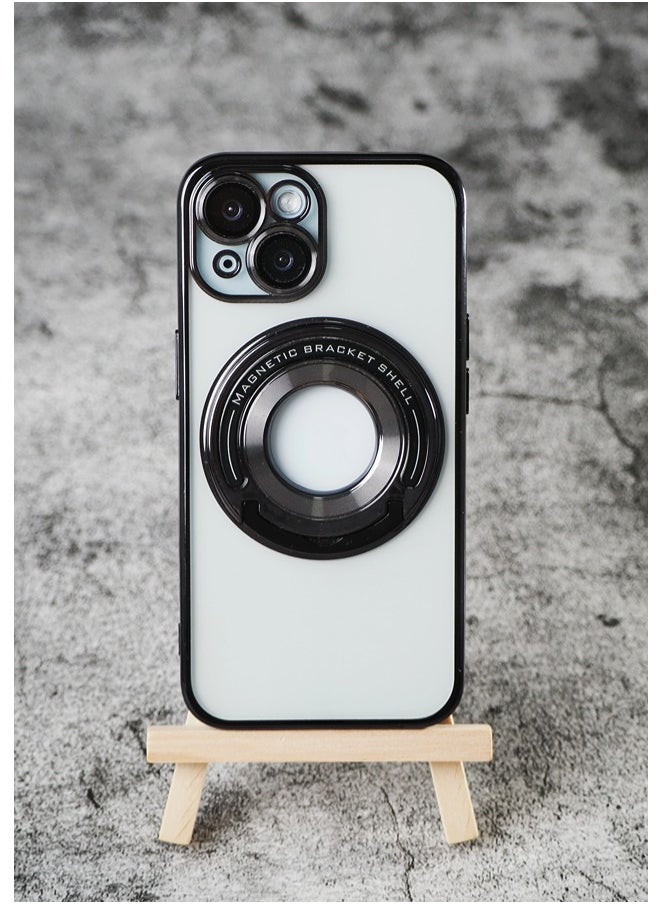 ShebSheb - iPhone 15 Case, Clear Magnetic Phone Cases with Camera Lens Protector [Compatible with MagSafe] Soft TPU Slim Shockproof Protective Cover Women Girls - Image 1
