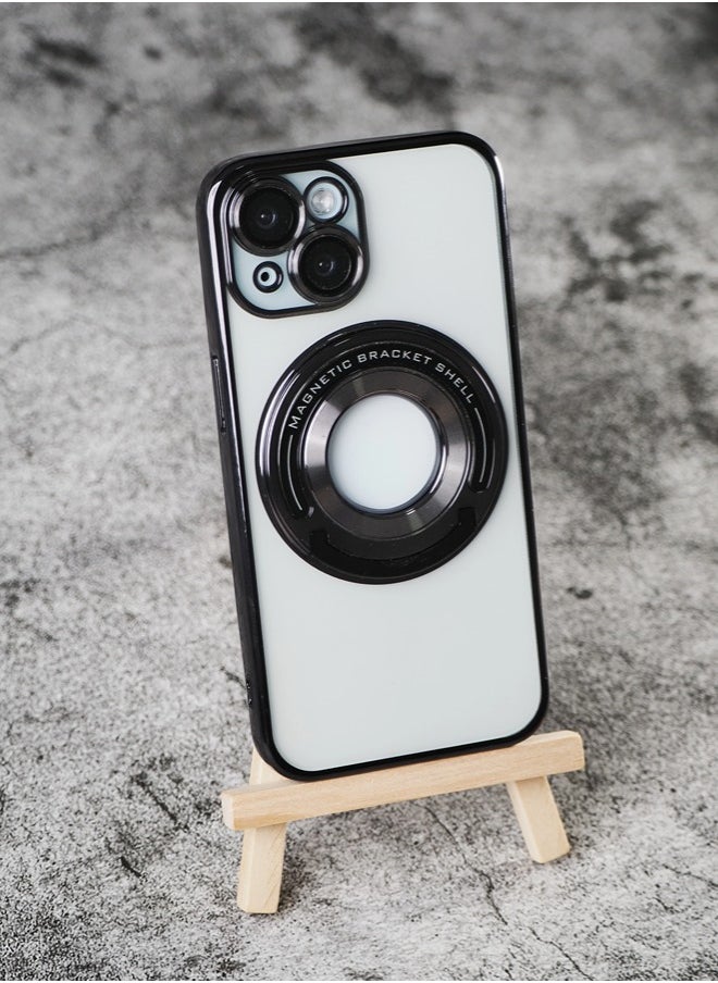 ShebSheb - iPhone 15 Case, Clear Magnetic Phone Cases with Camera Lens Protector [Compatible with MagSafe] Soft TPU Slim Shockproof Protective Cover Women Girls - Image 1