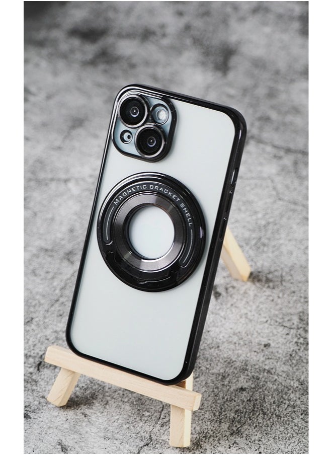 ShebSheb - iPhone 15 Case, Clear Magnetic Phone Cases with Camera Lens Protector [Compatible with MagSafe] Soft TPU Slim Shockproof Protective Cover Women Girls - Image 1