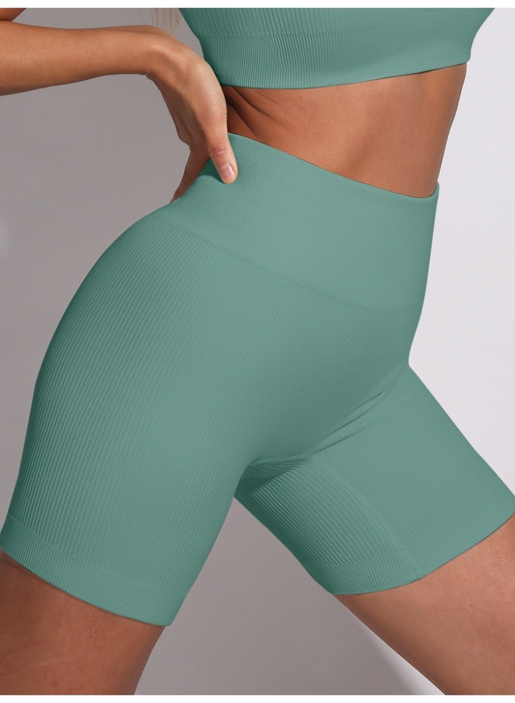 general Women Ribbed Seamless Leggings High Waisted Workout Gym Yoga Pants - Image 3