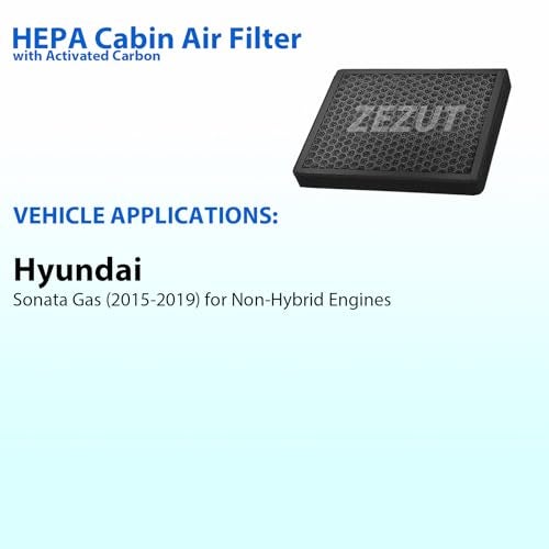 ZEZUT Cabin Air Filter CF12151 Fits Hyundai (2015-2019) Sonata for Non-Hybrid Engines, Honeycomb Structure and Activated Carbon, Durable and Sturdy (1 Pack) - Image 2