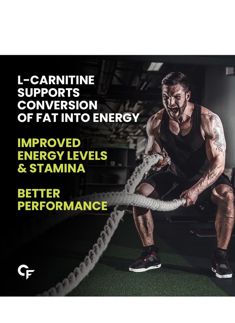 CARBAMIDE FORTE - L Carnitine Supplement 1000Mg Capsules- 60 Veg Capsules - Image 1