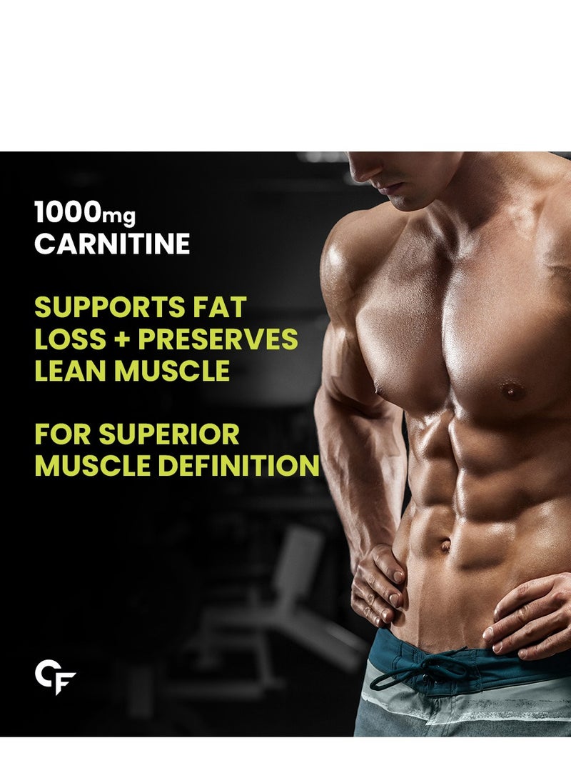 CARBAMIDE FORTE - L Carnitine Supplement 1000Mg Capsules- 60 Veg Capsules - Image 1