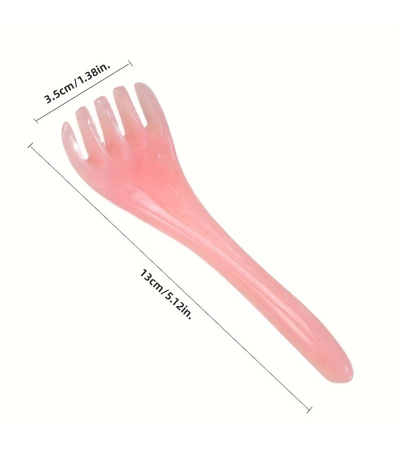 1 Pc Green Five Claw Scalp Massage Comb Wide Tooth Resin Scraping Tool For Shoulders And Neck Mother Day Gift - Image 3