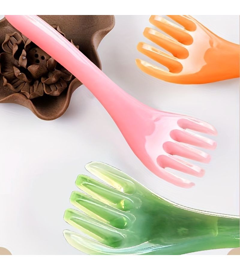 1 Pc Green Five Claw Scalp Massage Comb Wide Tooth Resin Scraping Tool For Shoulders And Neck Mother Day Gift - Image 4