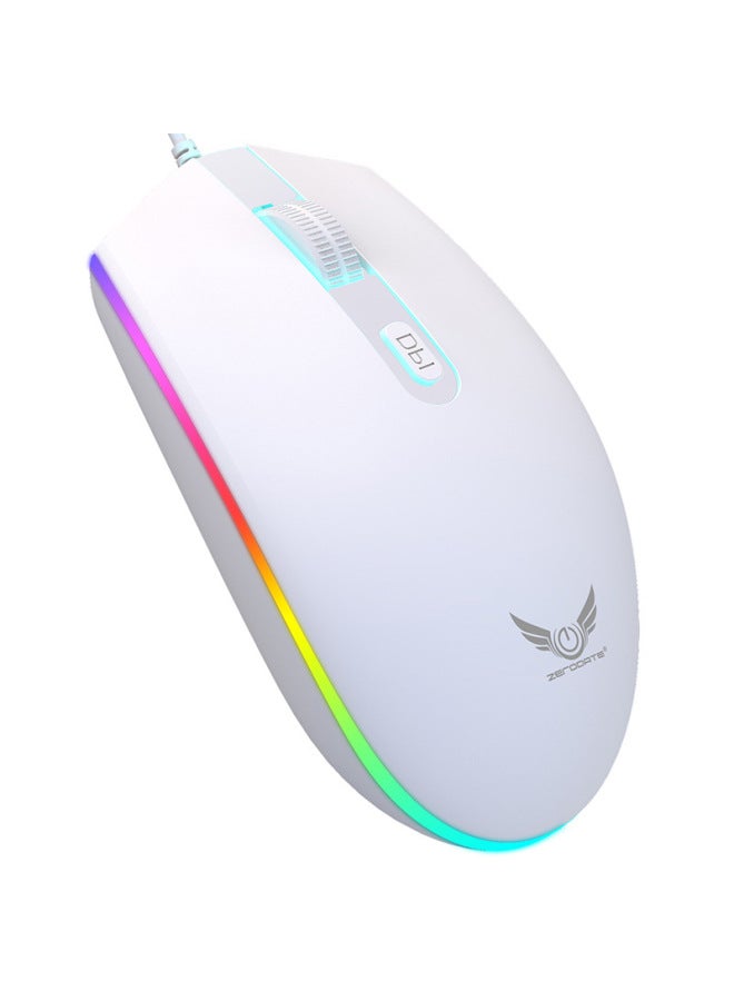 ماوس كمبيوتر سلكي مضيء USB، ملحقات ألعاب إلكترونية ملونة مع إضاءة RGB متحركة