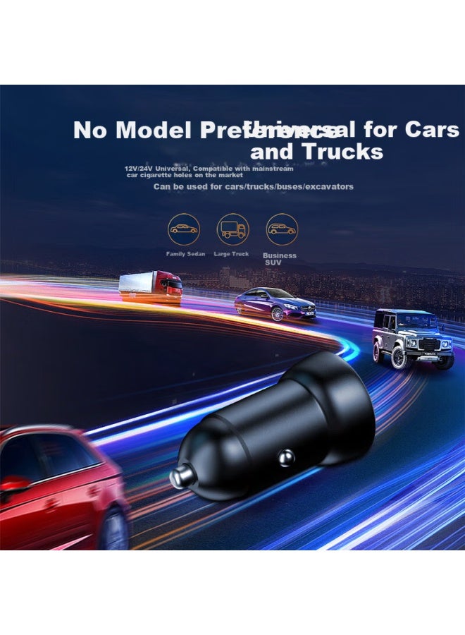 WITGOER Witgoer Car Charger Super Fast Charge 120W High Power Mini Plug Cigarette Lighter Converter One Drag Two Multi-Function Quick Car Suitable For Huawei Xiaomi Apple - Image 5