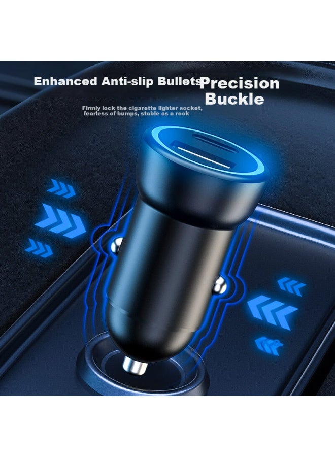 WITGOER Witgoer Car Charger Super Fast Charge 120W High Power Mini Plug Cigarette Lighter Converter One Drag Two Multi-Function Quick Car Suitable For Huawei Xiaomi Apple - Image 4