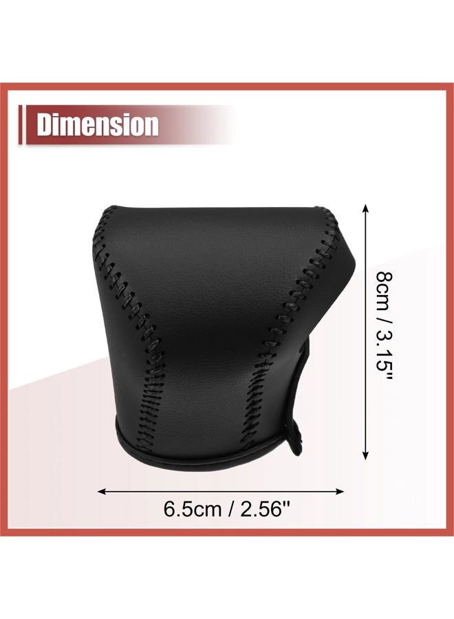 ACROPIX Car Gear Shift Knob Cover Protector Gear Shift Knob Trim for Lexus ES 2018-2020 Black W/Black Stitches Car Parts - Image 4