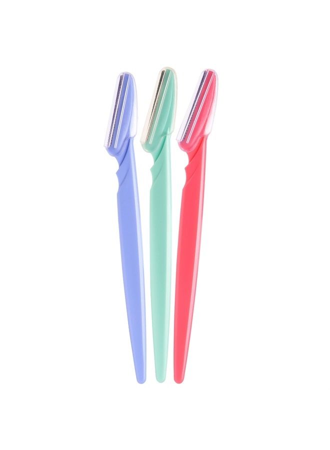 Diane D220 Eyebrow Facial Hair Shaper Trimmer, Dermaplaning Razor - 3 Pack