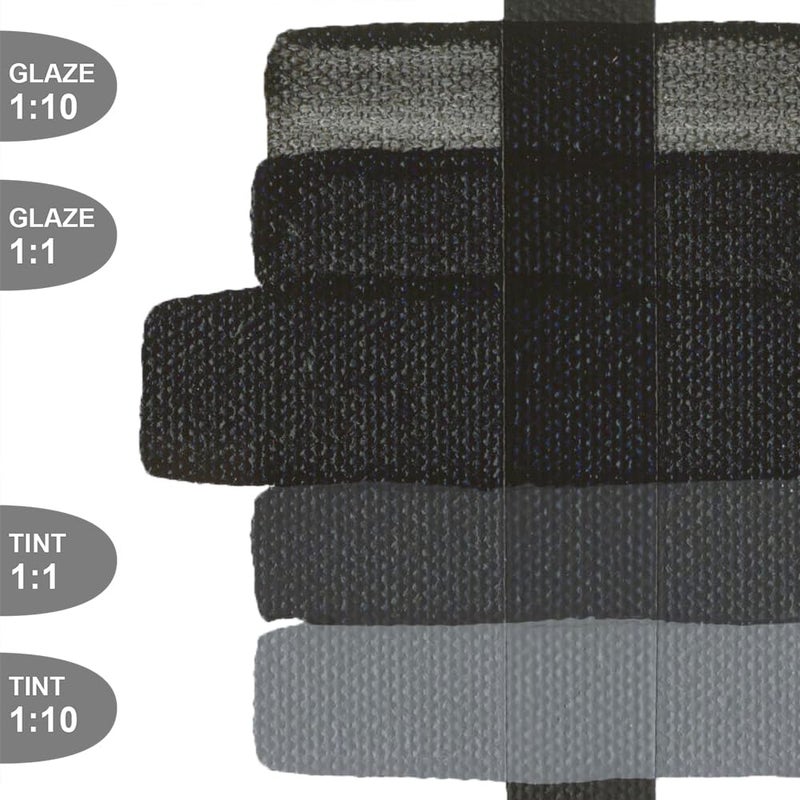 GOLDEN Fluid Acrylics, Carbon Black, 16 fl. oz. Bottle, Professional Acrylic Paint, Opaque - Image 2