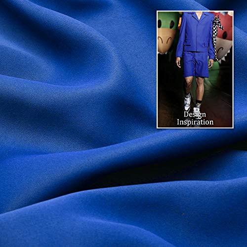 DUALIFE Royal Blue Blackout Curtain Panels/Drapes 45 Inch Length for Boys Bedroom 2 Panels Thermal Insulated Solid Draperies with Grommet for Living Room 52 W x 45 L Inch - Image 4
