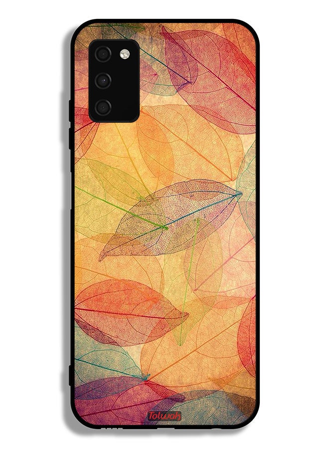 Tolwak Samsung Galaxy A02s Protective Case Cover Leaves Abstract Digital Art - Image 1