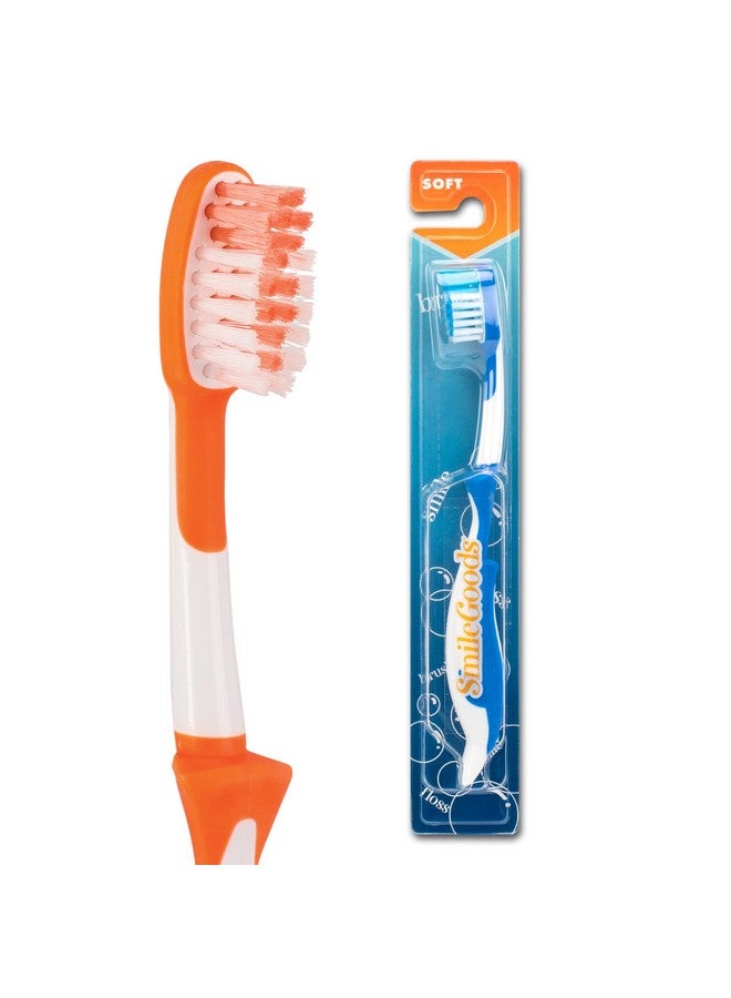 Practicon Smilegoods Y261 Child Toothbrush, Soft, W/ Dolphin Grip, Individually Packaged Toothbrushes, Assorted Colors, Bulk Pack Of 72 - Image 1