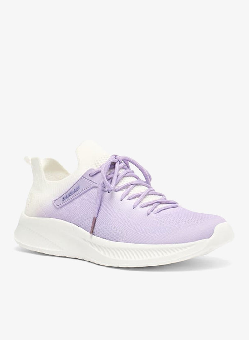 شو اكسبرس أحذية رياضية سنيكرز أومبر سليب أون مع تفاصيل دانتيل - Image 1