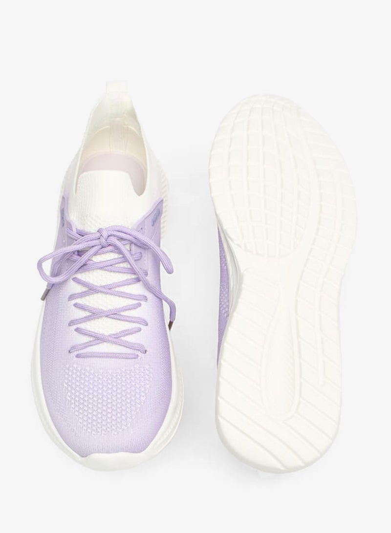 شو اكسبرس أحذية رياضية سنيكرز أومبر سليب أون مع تفاصيل دانتيل - Image 4