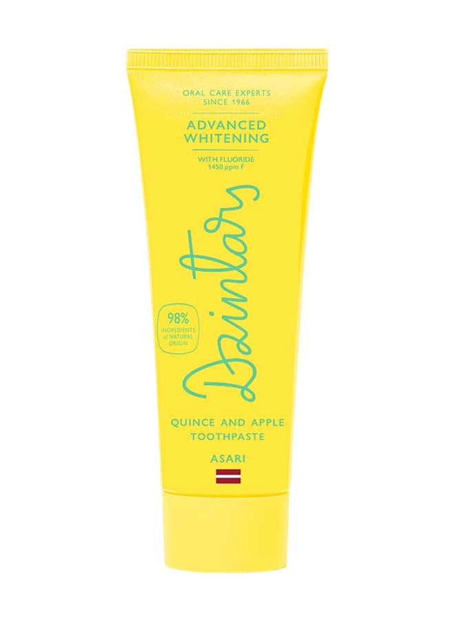 Dzintars Advanced Whitening Quince and Apple Toothpaste Asari 75ml - Image 1