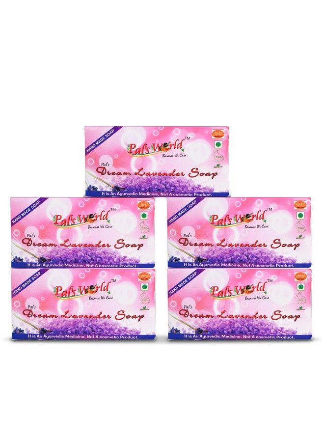 Pal's World Nourishing Your Skin With Dream Lavender Soap 75G Each Moisturizing (Set Of 5) - Image 1