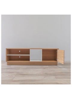 DANUBE HOME Zola TV Cabinet For Up To 65 Inches TV Entertainment Wall Unit Furniture Wooden TV Stand For Living Room Bedroom TV Rack L180xW36.8xH57.8 cm Natural/Off White  - Image 5