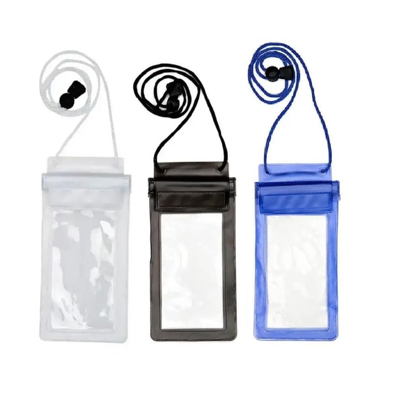 BeFall Waterproof Phone Pouch, rain Mobile Cover, Universal Waterproof Phone Case, Underwater Dry Bag for Mobile, Cash, documents, Water Proof Bag for Beach Boating Swimming Water Park (3MixColor) - Image 1