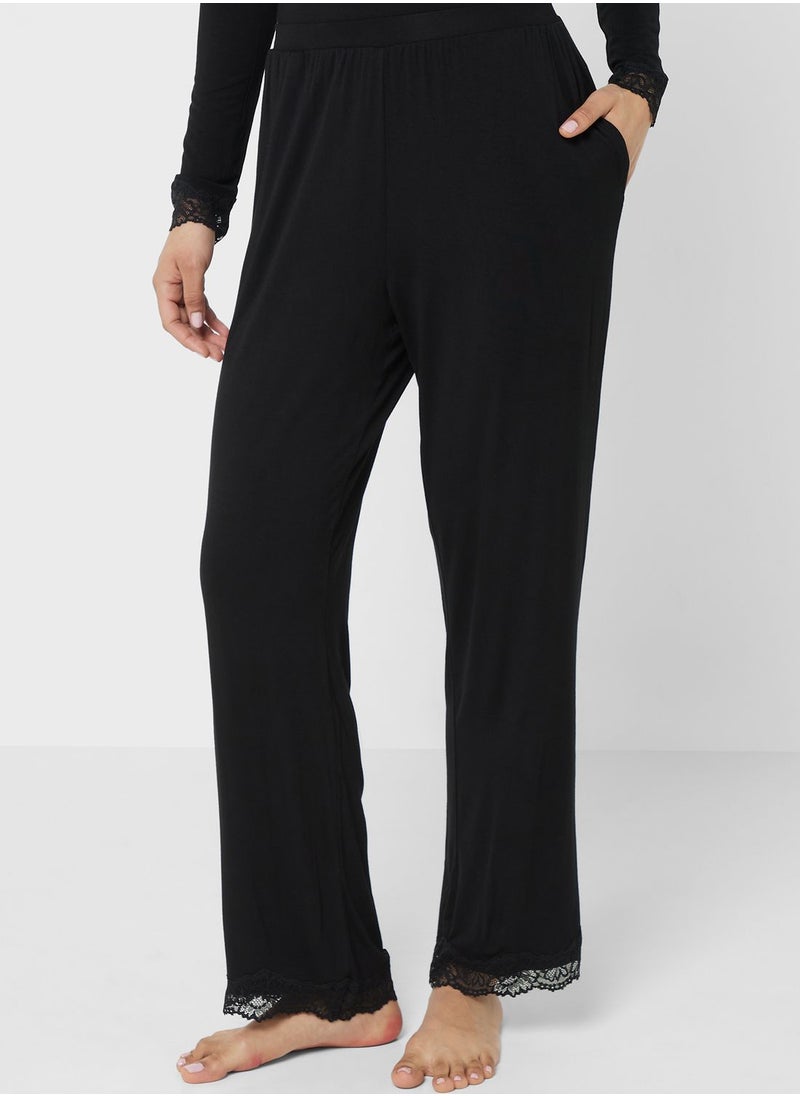 hunkemoller - High Waist Pyjama Top And Pants - Image 1