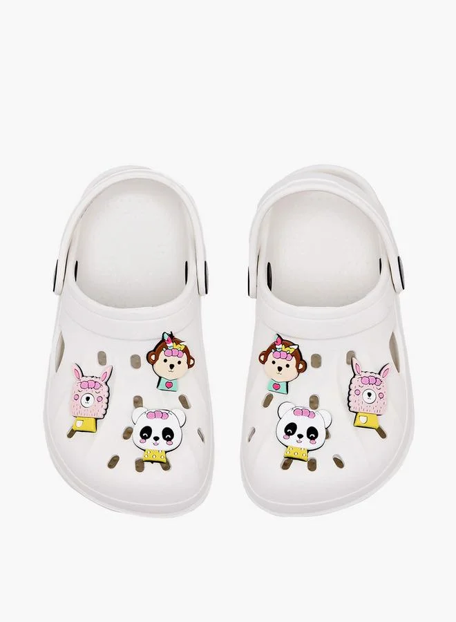 Aqua Girls Jibbitz Clogs