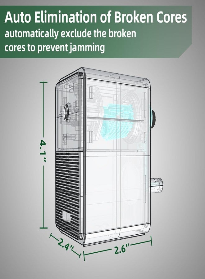 Deli Manual Pencil Sharpener, Auto-in Hand Crank Pencil Sharpener with Adjustable Point for Pencils and Colored Pencils, Pencil Sharpener for Kids, Students, Classroom, Home and Office, Green - Image 5