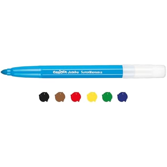 carioca JUMBO BOX 6PCS FELT TIP PENS - Image 2