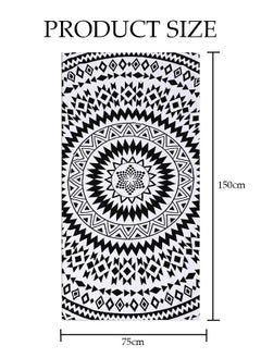 DUNISO Oversized Beach Towel, 150*75cm Microfiber Beach Towels, Quick Dry Towel for Swimmers Sand Proof Beach Towels for Adults Kids, Cool Pool Towels Beach Accessories Absorbent Towel for Travel Swim Yoga  - Image 3