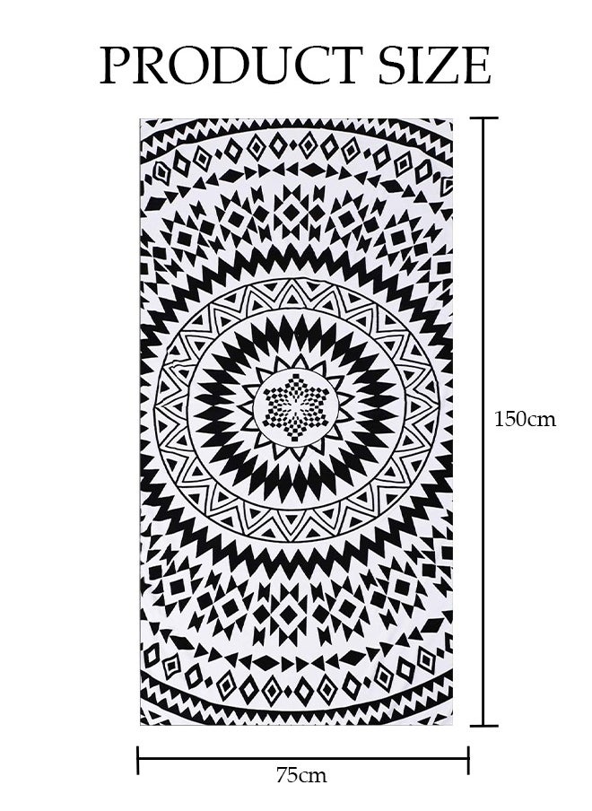 DUNISO Oversized Beach Towel, 150*75cm Microfiber Beach Towels, Quick Dry Towel for Swimmers Sand Proof Beach Towels for Adults Kids, Cool Pool Towels Beach Accessories Absorbent Towel for Travel Swim Yoga  - Image 3